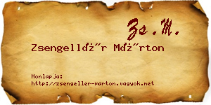 Zsengellér Márton névjegykártya